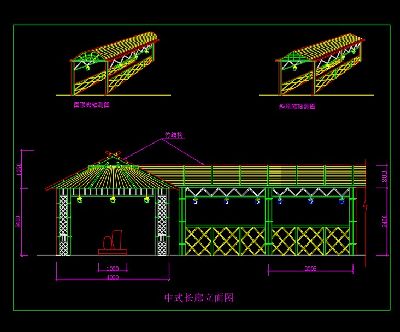 中式长廊CAD图