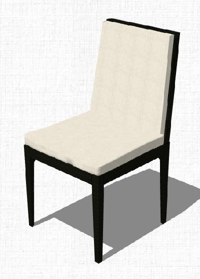 现代北欧家具餐椅SU模型